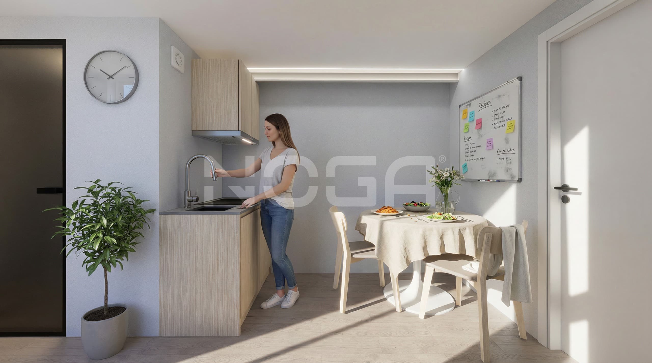 Cozinha do Modelo A07 da Estrutura Modular Amovível
